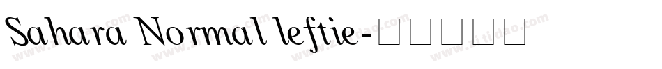 Sahara Normal leftie字体转换